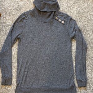 Pink Clover Gray Turtleneck Sweater